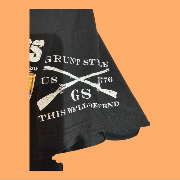 Grunt Style 2A Size Matters Black T-Shirt Pro Gun Graphics 100% Cotton XL - Picture 3 of 9